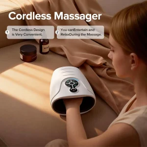 Hand Massager, Cordless Heated Massager, Relax Anytime, Anywhere, Warm and Comfortable, Helps You Unwind Deeply, A Holiday Gift for Home or Office